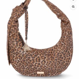 Jessica Simpson Brown Leopard Hobo Bag